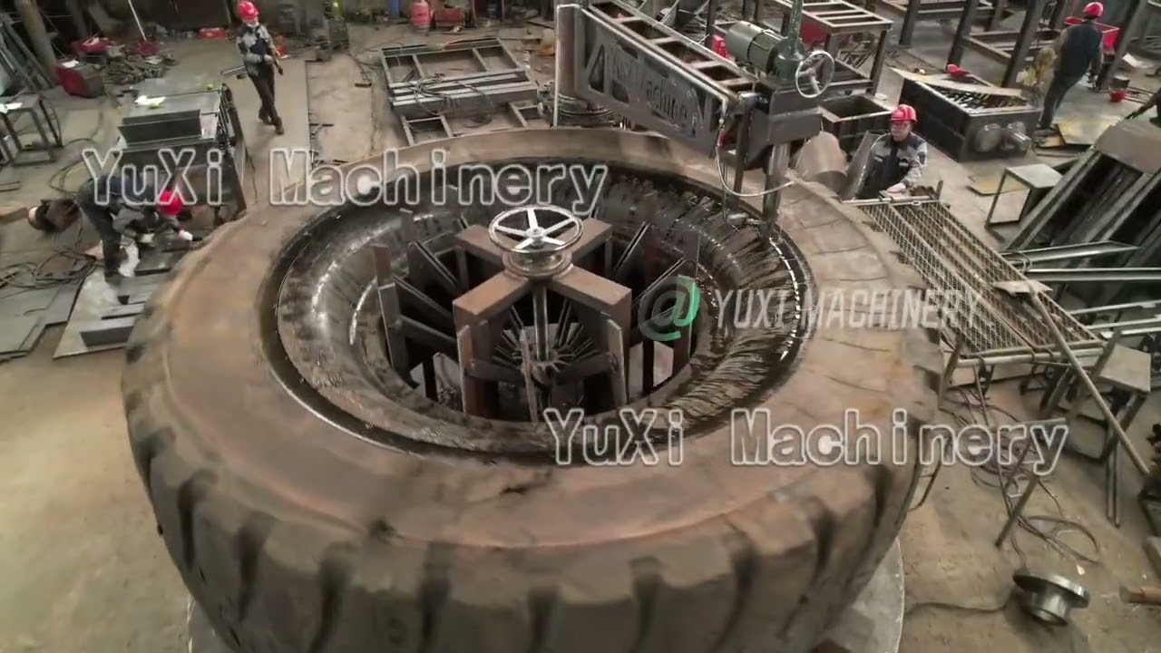 Waste Tire Bead Cutting Machine Video