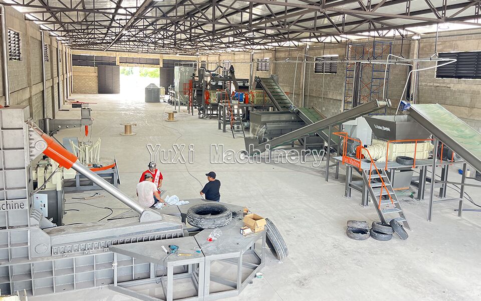 ¿Cuánto espacio se necesita para instalar una línea de reciclaje de neumáticos de 3 toneladas por hora?