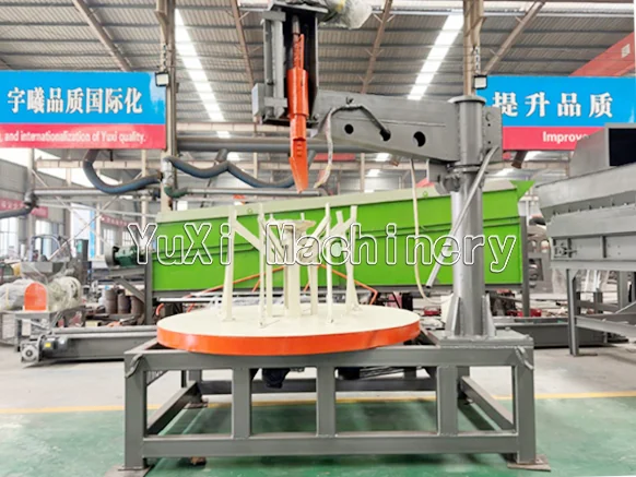 Waste Tire Bead Cutting Machine Waste tire bead cutting machine in YUXI workshop