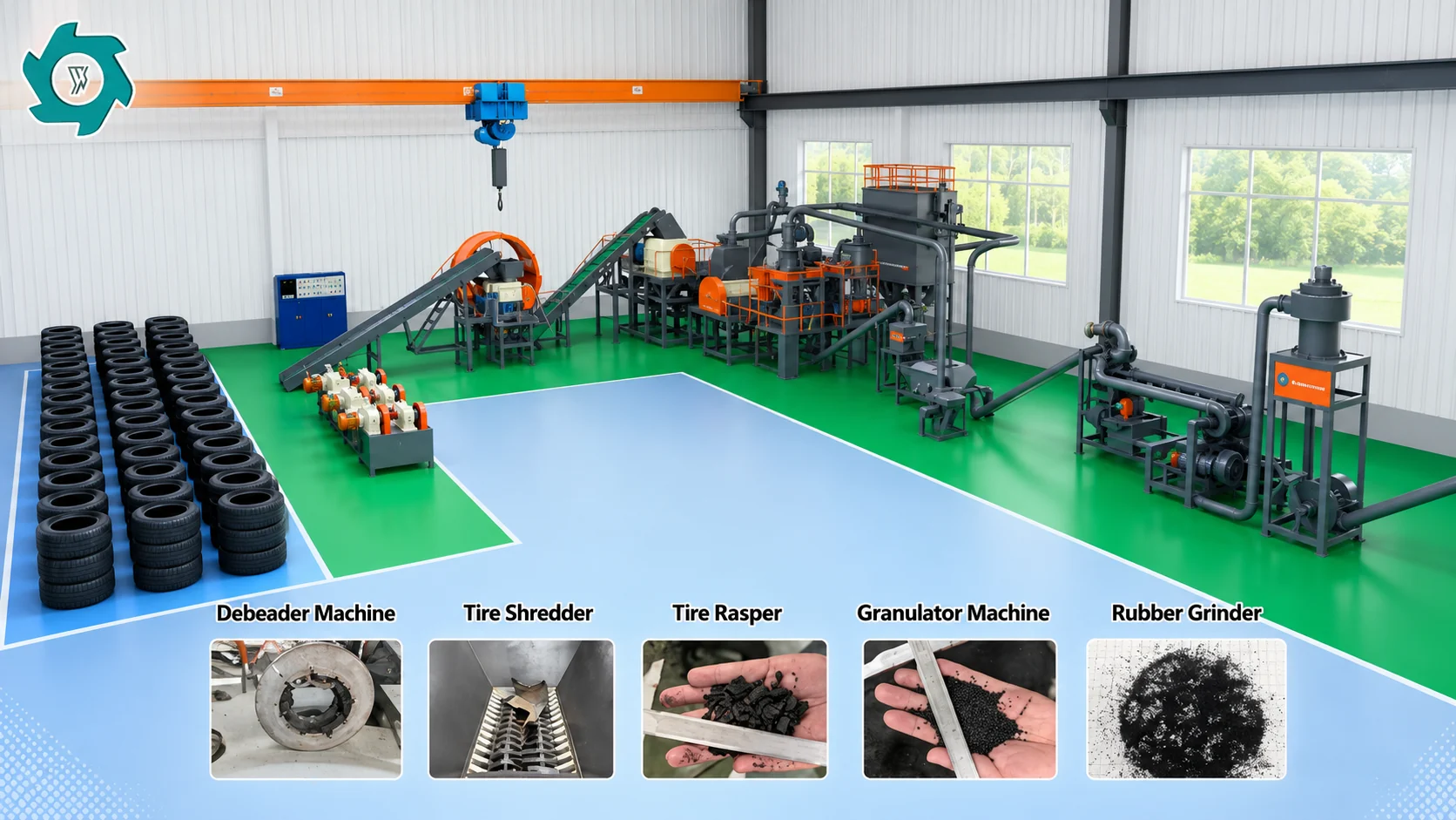Ambient vs Cryogenic Grinding for Tire Rubber Powder