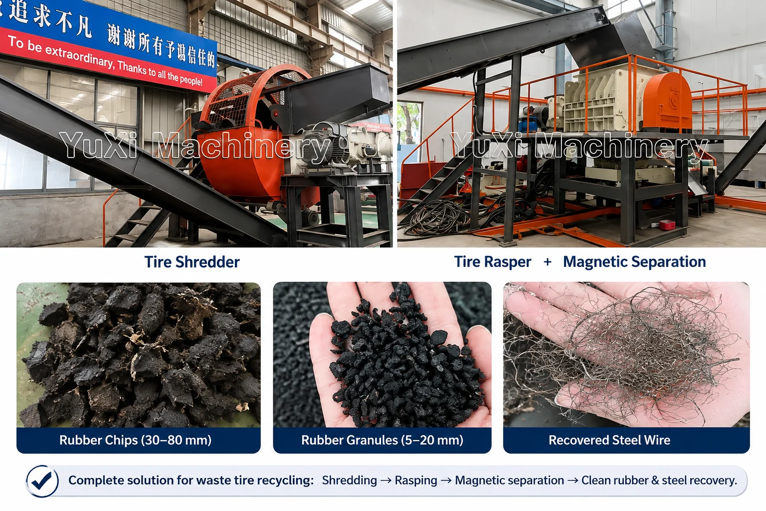 Passenger, Truck & OTR Tires for Rubber Mulch