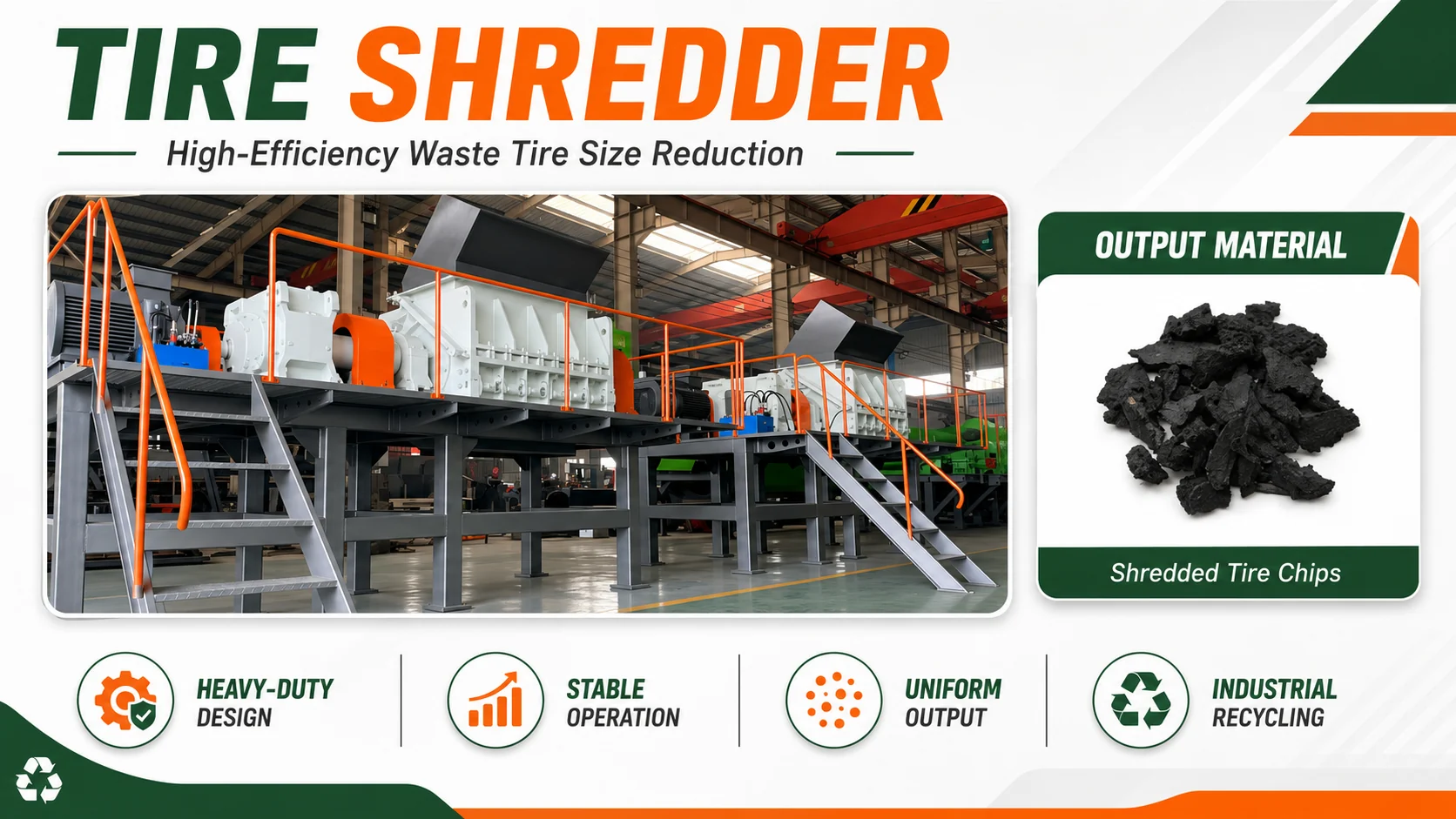 Tire rasper machine reducing pre-shredded tire chips and liberating embedded steel for rubber mulch