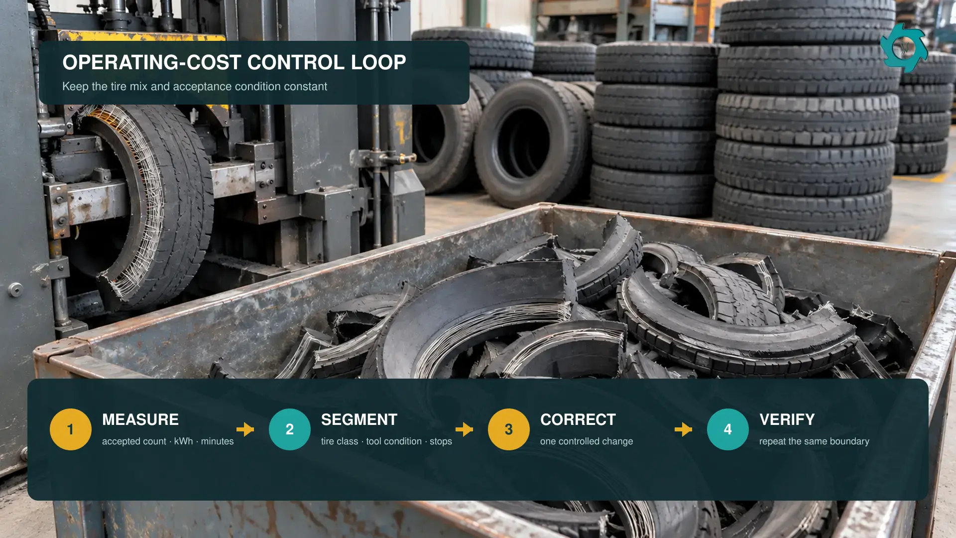 Closed loop concept for measuring and improving bead cutter operating cost